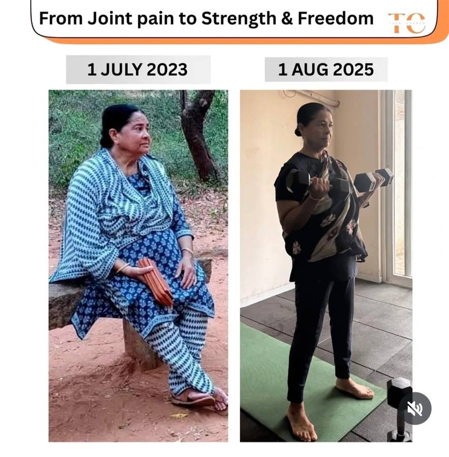 Rehana — before and after transformation