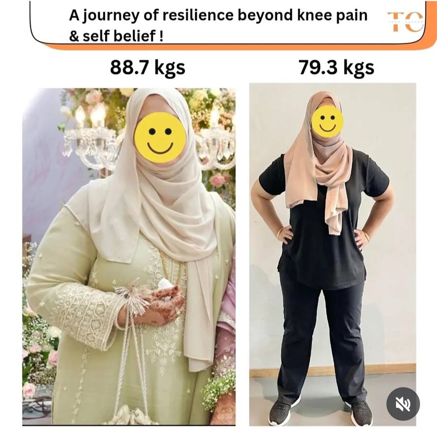 Rukhsana — before and after transformation